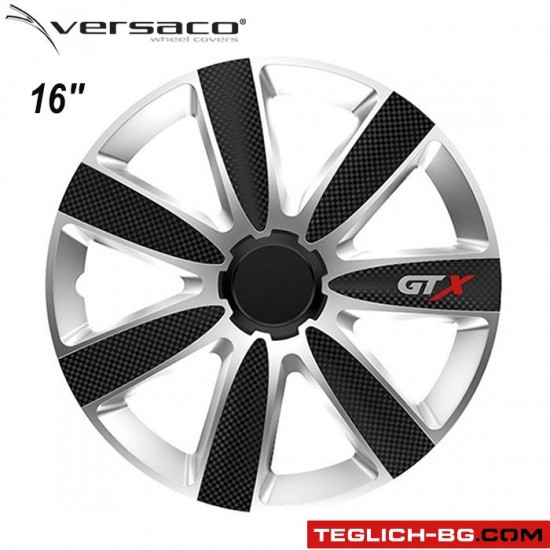 Тасове за джанти 16'' Versaco Carbon GTX - Black / Silver