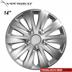 Тасове за джанти 14'' Versaco Rapid HC Silver Тасове за джанти 14'' Versaco Rapid HC Silver