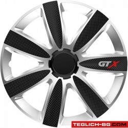 Тасове за джанти 14'' Versaco Carbon GTX - Black / Silver Тасове за джанти 14'' Versaco Carbon GTX - Black / Silver