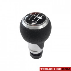 Топка за скоростен лост за Audi A3 (98-08) / A4 (02-08) - със 6 скорости - перфорирана кожа Топка за скоростен лост за Audi A3 (98-08) / A4 (02-08) - със 6 скорости - перфорирана кожа
