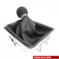 Топка за скоростен лост с маншон подходяща за VW / Seat с 5 скорости - черен конец Топка за скоростен лост с маншон подходяща за VW / Seat с 5 скорости - черен конец