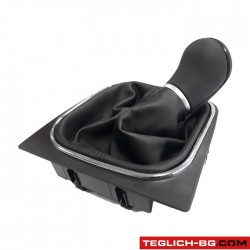 Топка за скоростен лост с маншон подходяща за VW Golf V/VI 03-12 с 6 скорости - черна Топка за скоростен лост с маншон подходяща за VW Golf V/VI 03-12 с 6 скорости - черна