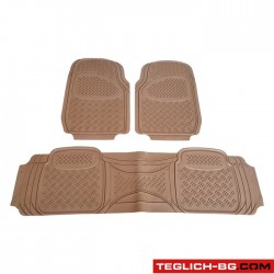 Гумени стелки универсални бежови 1801-3бр/к-т