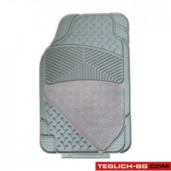 Гумени стелки с мокет универсални 3005 сиви 4 бр/к-т