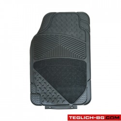 Гумени стелки с мокет универсални 3005 черни 4бр/к-т