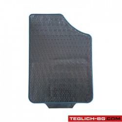 Гумени стелки универсални 2015-4бр/к-т - черни със син кант