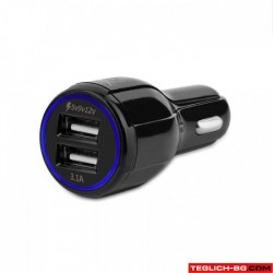 Универсално USB зарядно за кола с два порта и USB кабел 3 в 1 2011 Универсално USB зарядно за кола с два порта и USB кабел 3 в 1 2011