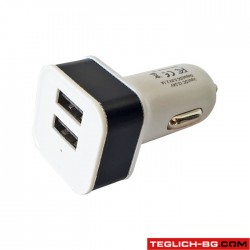 Универсално USB зарядно за кола с два порта - 13611 Универсално USB зарядно за кола с два порта - 13611