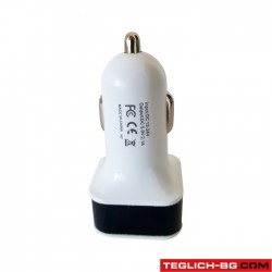 Универсално USB зарядно за кола с два порта - 13611 Универсално USB зарядно за кола с два порта - 13611