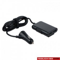 Разклонител за запалка с 4 USB порта  - 1668 Разклонител за запалка с 4 USB порта  - 1668