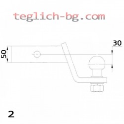 Кука с квадратен профил за американски теглич