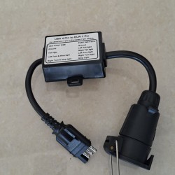 Адаптер за теглич от американски към европейски стандарт 4 Пина US към 7 пина EU