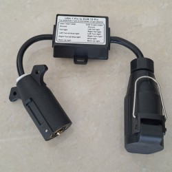 Адаптер за теглич от американски стандарт към европейски 7 пина US към 13 пина EU