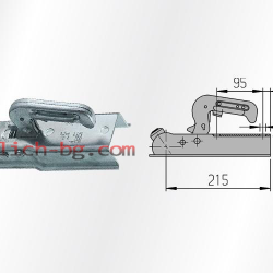Лапа за ремарке до 750кг за профил 60мм Лапа за ремарке до 750кг за профил 60мм