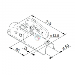 ЛАПА ЗА РЕМАРКЕ ДО 750КГ ЗА ОВАЛЕН ПРОФИЛ 50ММ ЛАПА ЗА РЕМАРКЕ ДО 750КГ ЗА ОВАЛЕН ПРОФИЛ 50ММ
