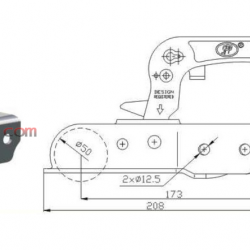 Лапа за ремарке до 750кг с веобразен захват Лапа за ремарке до 750кг с веобразен захват