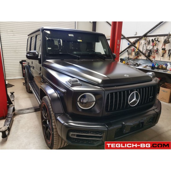 СТАЦИОНАРЕН ТЕГЛИЧ ЗА MERCEDES G-CLASS С БОЛТОВА СИСТЕМА ЗА ОСВОБОЖДАВАНЕ НА КУКАТА.